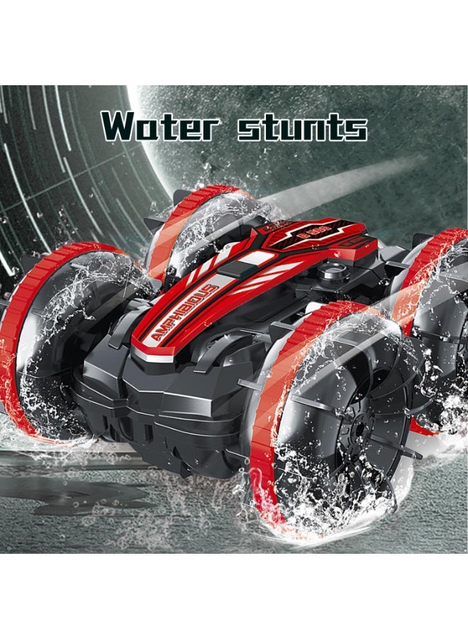 M MIAOYAN Amphibious RC Car - 2.4GHz Off-Road Stunt Truck All Terrain 4WD Remote Control Toy Land Water Vehicle with 360° Rotation for Kids - Image 5