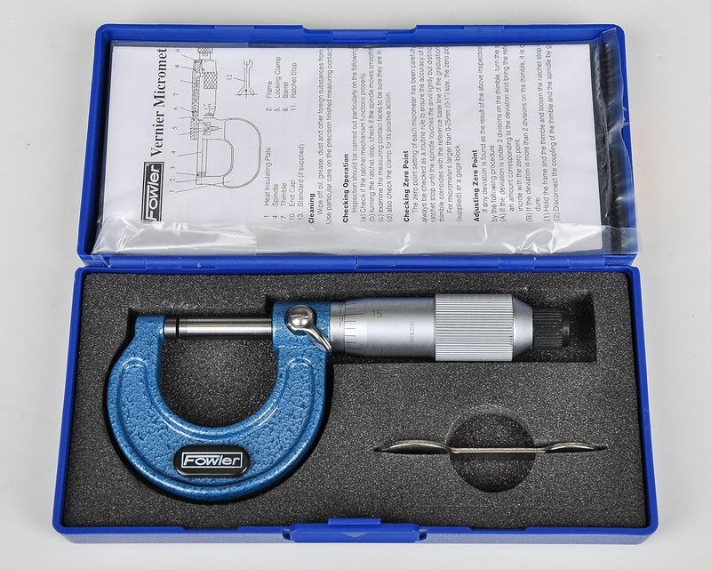 Fowler 52-253-001-1, Premium Outside Inch Micrometer with 0-1" Measuring Range - Image 5