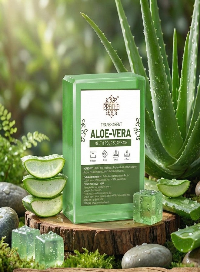 Pratha Naturals Melt and Pour soap base | Aloe Vera Soap Base 500gm | Pure and Natural - No Paraben, SLS, Tallow. (500gm, Aloe Vera Ultra Clear) - Image 3