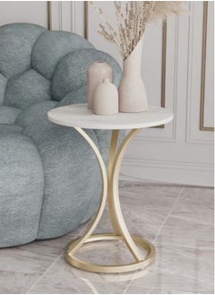 1-Piece Small Side Table Coffee Table Nordic Sofa Side Cabinet Living Room Home Round Table End Table 40x35x57 cm