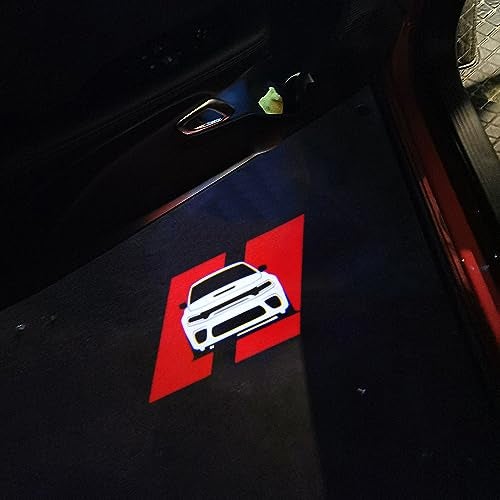 uuakarin 2 PCS No-Fading Car Door Logo Lights Compatible for Charger 2010-present Courtesy LED Ghost Shadow Light Projector Lamps Accessories(red line) - Image 5