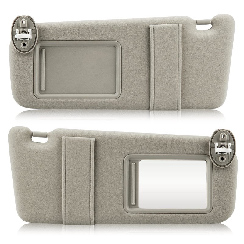 Left Right Sun Visor with Light for 20092016 Toyota Venza with Sunroof Driver Passenger Sides Beige Sunvisor Replacement 743200T022B1 743100T022B1