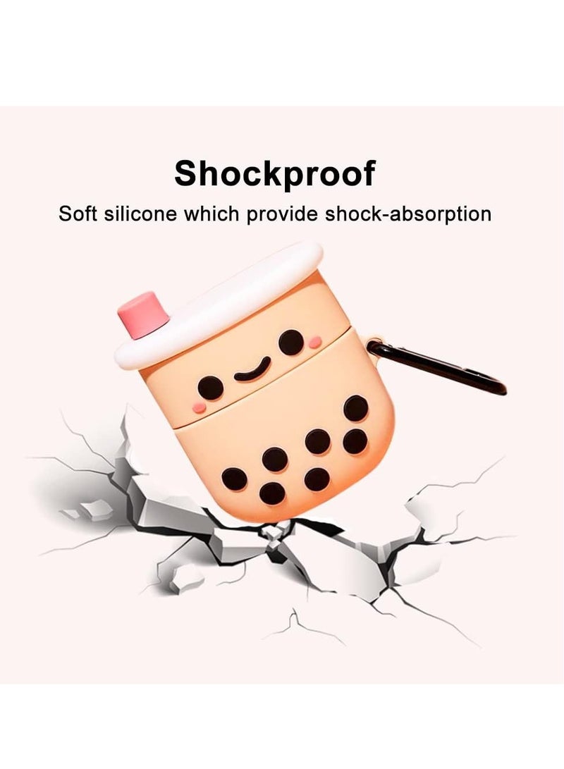 Cute Soft Silicone Case Compatible with Apple AirPods 4 Generation (2024) Full 360° Protection Dust-Proof Shockproof Case Cover with Hook - Image 3