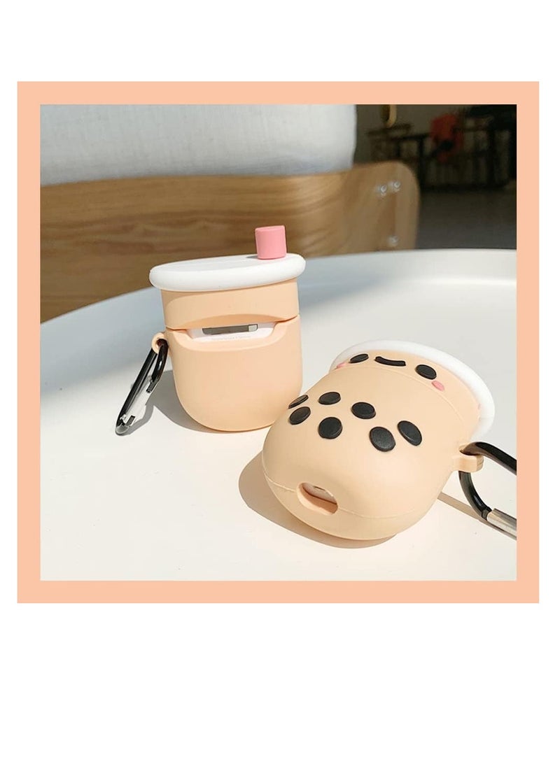 Cute Soft Silicone Case Compatible with Apple AirPods 4 Generation (2024) Full 360° Protection Dust-Proof Shockproof Case Cover with Hook - Image 4