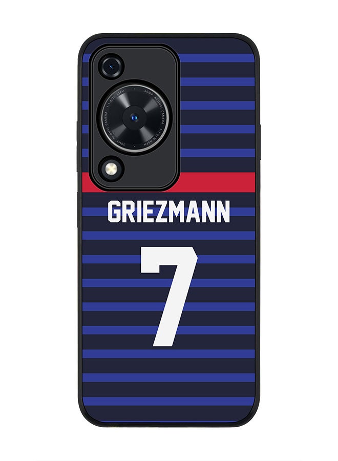 Stylizedd Rugged Black edge case for Huawei nova Y72 / Huawei Enjoy 70 4G, Slim fit Flexible Thin Cover - Football Team - France, Player Name - Griezmann - Image 1