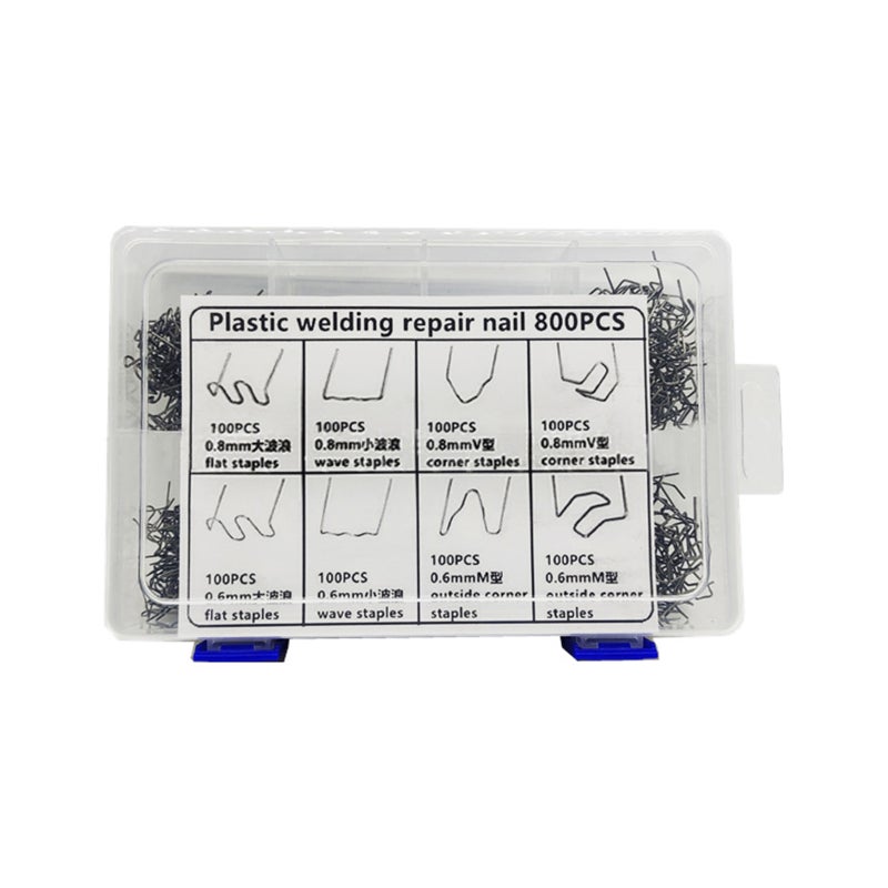 800PCS Auto Plastic Repair Hot Staples with Storage Box for Car Bumper Plastic Welding Repairing Kit - Image 3