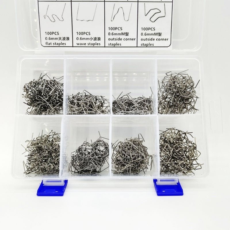 800PCS Auto Plastic Repair Hot Staples with Storage Box for Car Bumper Plastic Welding Repairing Kit - Image 2