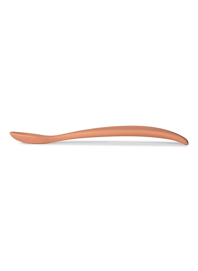 Citron Long Silicone Feeding Spoons Gentle And Safe For Your Little One'S Mealsblush Pink/Beige