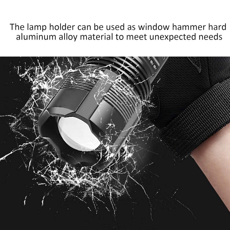 Azelf Powerful Tactical Flashlights 5 Modes LED Flashlight Adjustable Brightest Flashlight Waterproof Handheld Flash Light for Emergencies Camping Hiking - Image 4