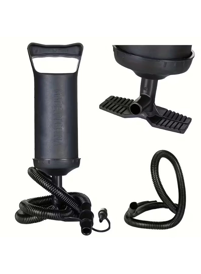 Portable Manual Air Pump for Mattresses, Swimming Pool Floats & Rings – No Electricity Needed, Durable Lightweight Design with Easy-Install Hose – Black, Heavy-Duty Construction - Image 5