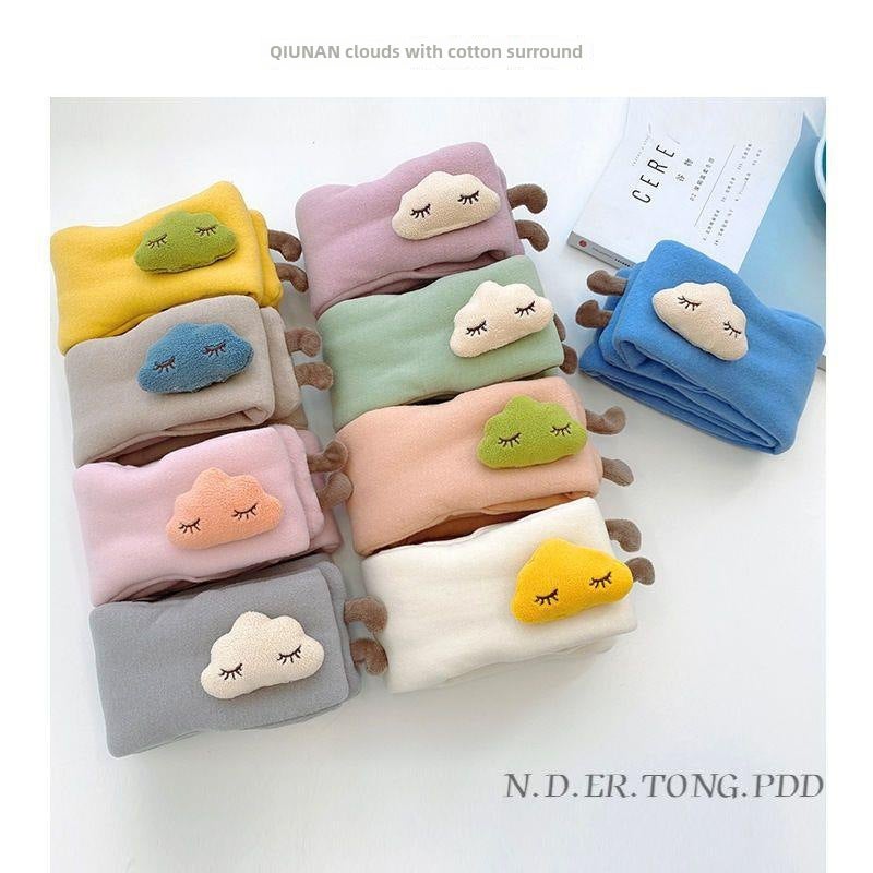 Warm Winter Kids Neck Gaiter Rice White] - Image 5