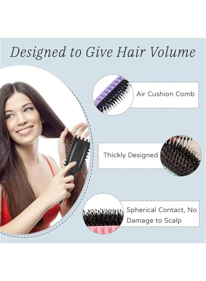 HOOKOR Curl Defining Brush,Curl Define Styling Brush.Combing,Shaping and Defining Curls For Women and Men Less Pulling,Through All Hair Types (Black) - Image 4