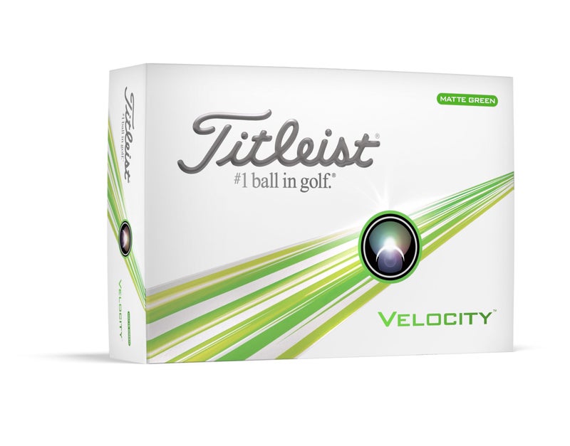 Titleist Velocity Golf Balls, Matte Green (One Dozen) - Image 1