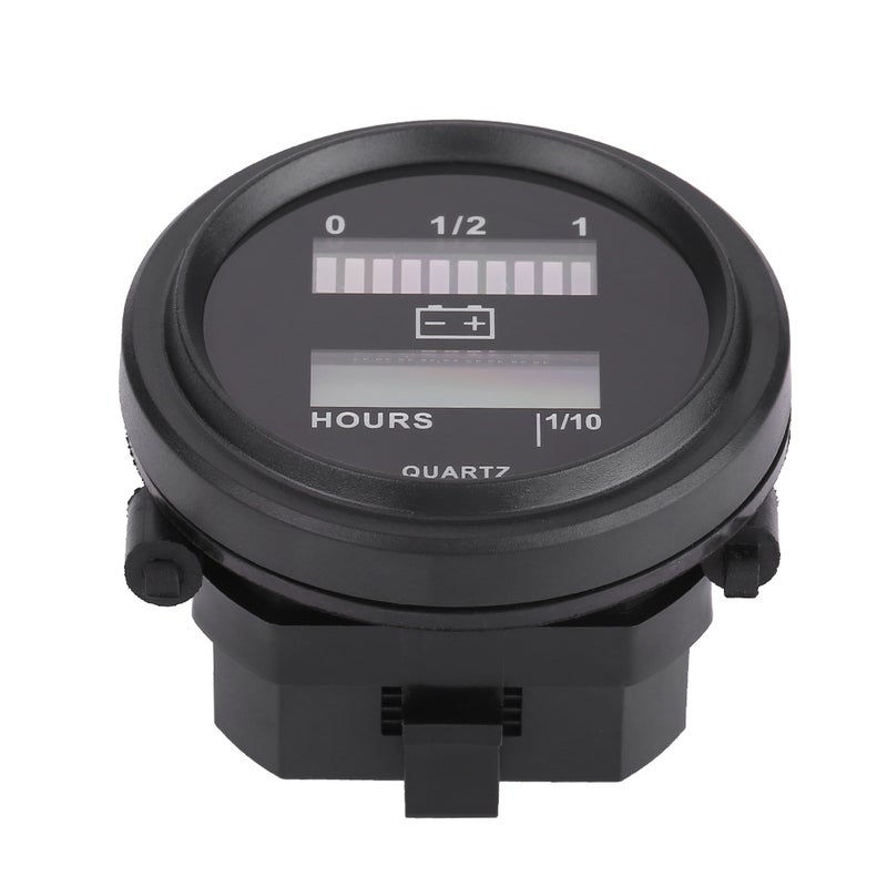 12V/24V/36V/48V/72V LED Digital Battery Indicator Gauge with Hour Meter for Golf Cart - Image 4