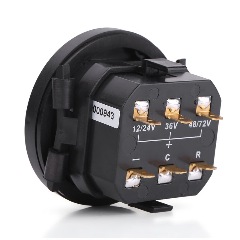 12V/24V/36V/48V/72V LED Digital Battery Indicator Gauge with Hour Meter for Golf Cart - Image 2