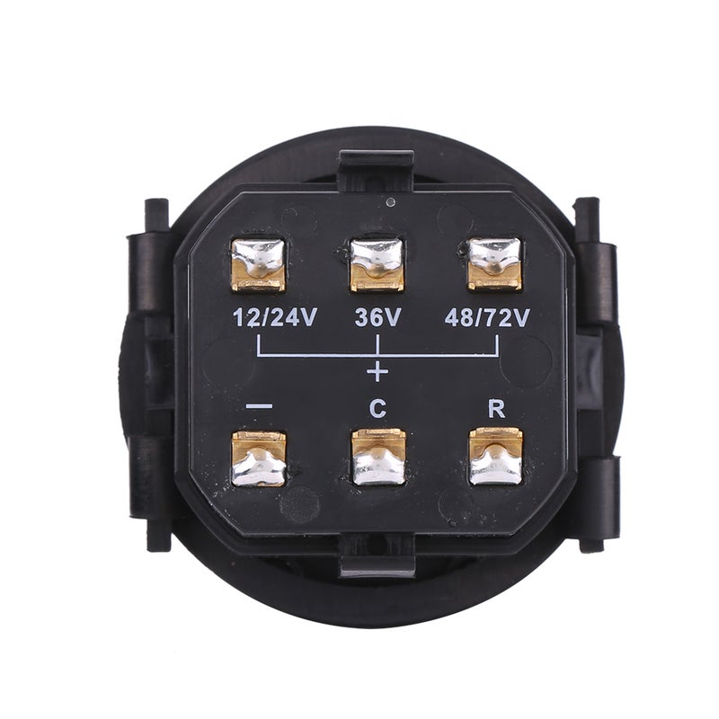 12V/24V/36V/48V/72V LED Digital Battery Indicator Gauge with Hour Meter for Golf Cart - Image 3