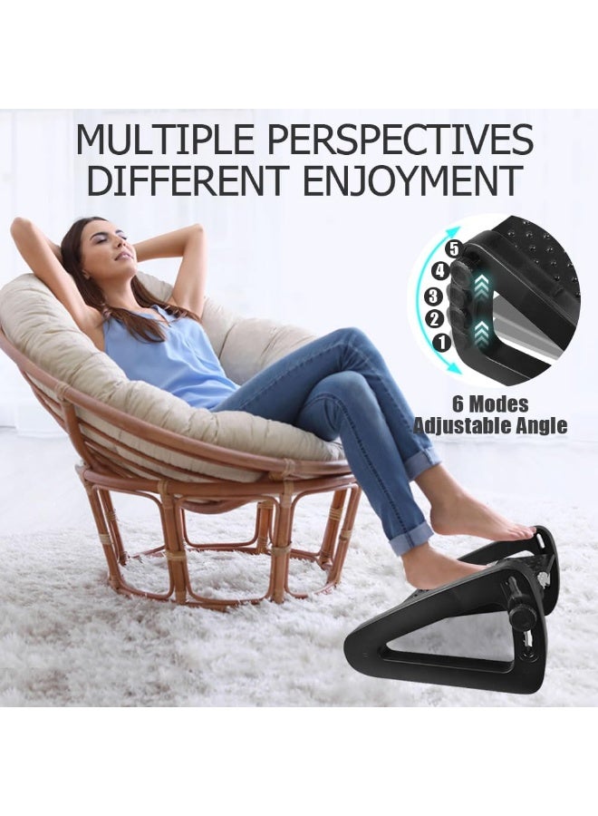 TNTAIAHL Foot rest under desk at work, Adjustable Height Office Foot Stool Footrest, Ergonomic Footrest for Office Chair with Massage Surface, Foot Stool for Home Travel Pressure Pain Relief - Image 2