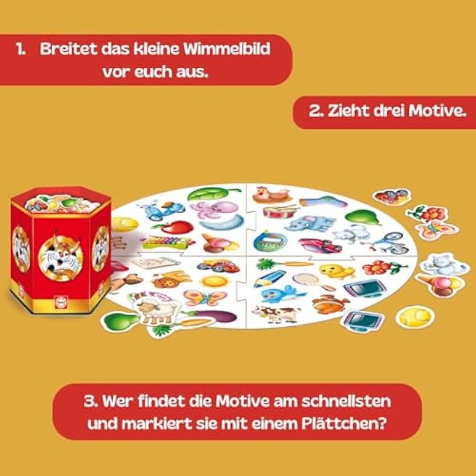 EDUCA Loopuchs Small 36 Pictures  tional Game  Family Game  The Board Game for Children Helps Sharpen Visual Perception and Reflections  Family Games from 2 Years 20057 - Image 4