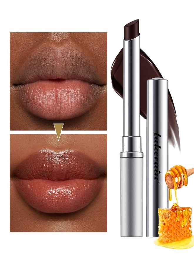 URQT 2Pcs Black & Pink Honey Lipstick Tinted Lip Balm - Moisturizing Sheer Lip with Natural Shine, Hydrating & Lightweight Lip Tint, Long-Lasting Dark Cherry Tinted Balm Lip Stain (Black & Pink, 2) - Image 3
