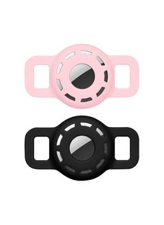 Y&D 2 Pack Case for Airtag 2021, Dog Collar Holder, Cat with Anti-Lost Design Collars Small Pet Puppy Loop & Backpack Bag Straps  - Image 1