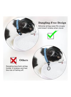 Y&D 2 Pack Case for Airtag 2021, Dog Collar Holder, Cat with Anti-Lost Design Collars Small Pet Puppy Loop & Backpack Bag Straps  - Image 4