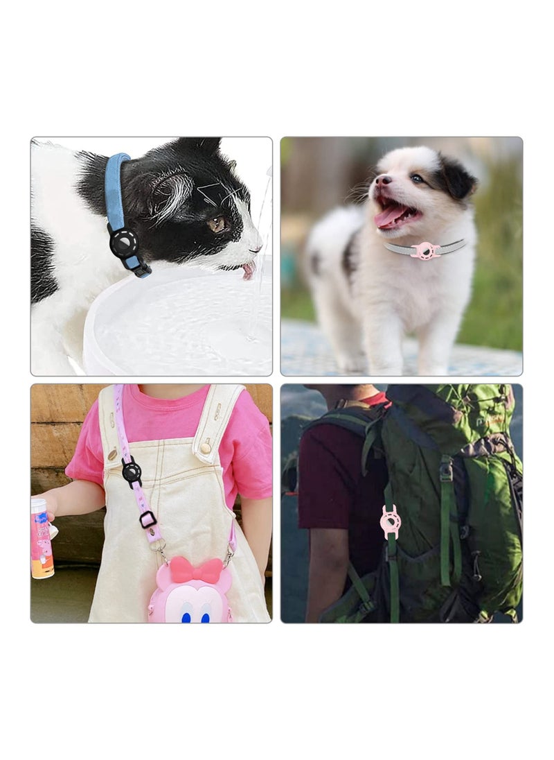 Y&D - 2 Pack Case for Airtag 2021, Dog Collar Holder, Cat with Anti-Lost Design Collars Small Pet Puppy Loop & Backpack Bag Straps - Image 1