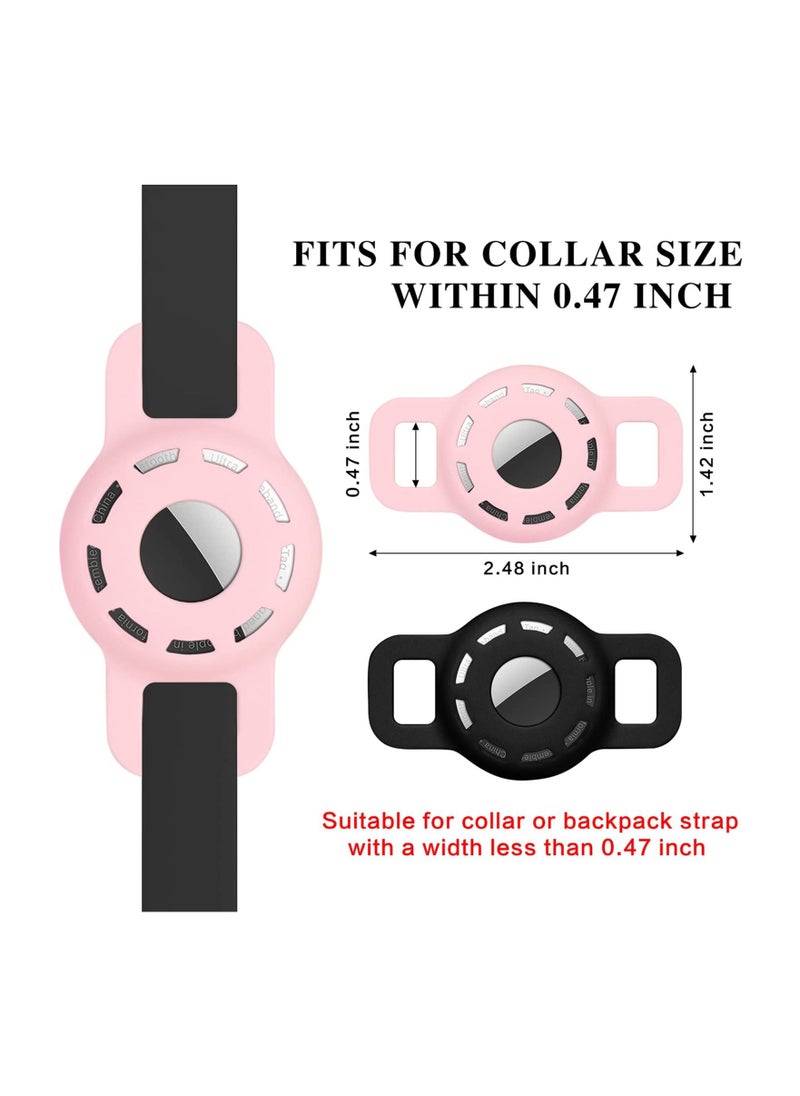 Y&D - 2 Pack Case for Airtag 2021, Dog Collar Holder, Cat with Anti-Lost Design Collars Small Pet Puppy Loop & Backpack Bag Straps - Image 1