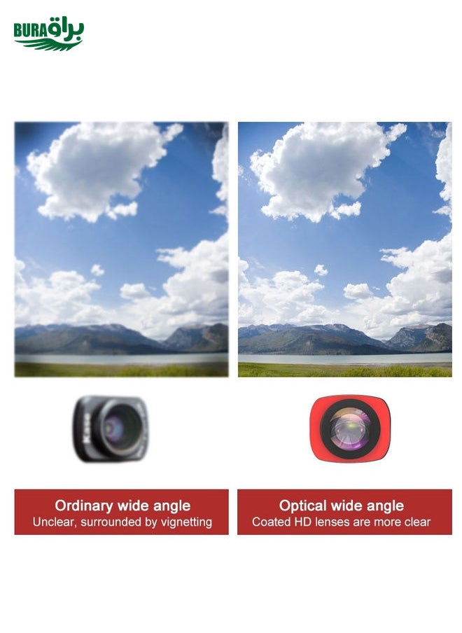 BURAQ JSR 3 in 1 CR Super Wide Angle Lens 12.5X Macro Lens + CPL Lens Filter Set for DJI OSMO Pocket  - Image 5