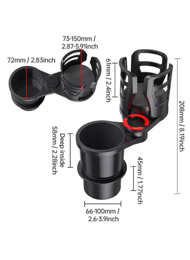 Universal Car Cup Holder – Adjustable Drink Holder for Cars, SUVs, and Trucks – Secure Fit for Bottles, Cans, and Travel Mugs – Durable, Non-Slip Design with Easy Installation - Image 4