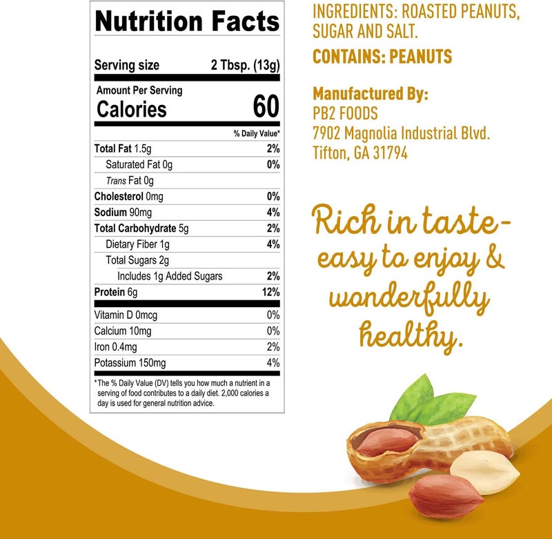 PB2 Bundle Peanut Butter and Almond Butter Powder - 16 oz Jars - Image 2