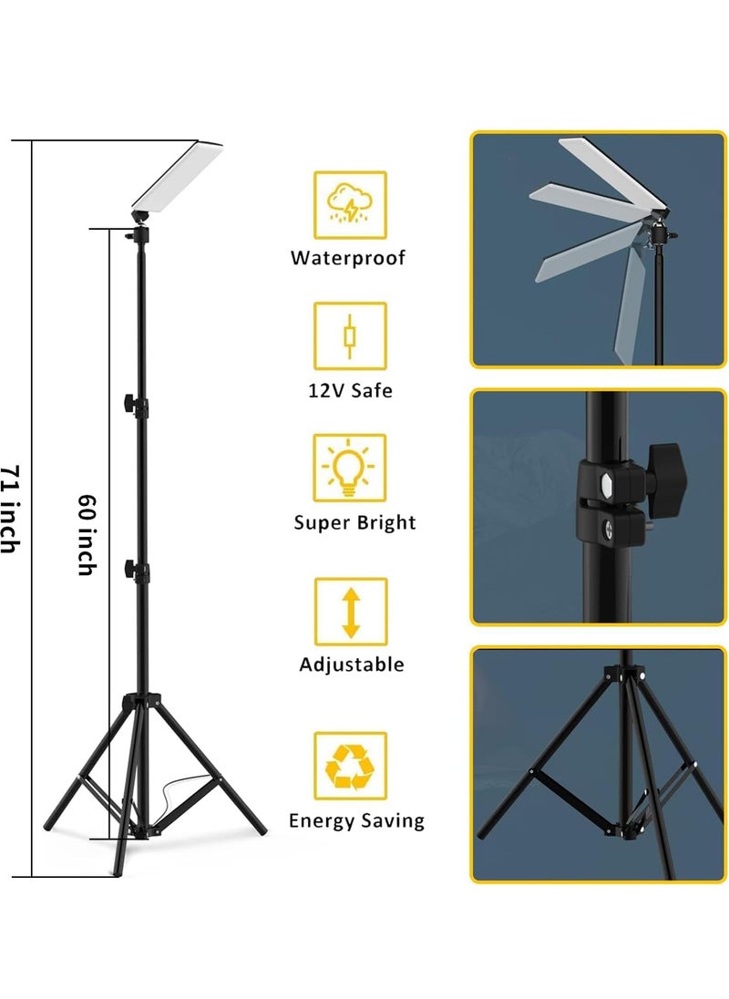 مصباح تخييم، مصباح LED للصحراء، أضواء عمل بحامل للتخييم، حامل معدني قابل للتعديل بتلسكوب للتخييم، يعمل بواسطة منفذ USB، أضواء تخييم متعددة الاستخدامات للخارج للحديقة والتخييم والخيمة والصيد. - pzsku/Z6D4C559A2ED6135641DBZ/45/_/1729405104/3fced95b-4aa6-4ffa-8d9d-b999317d3861