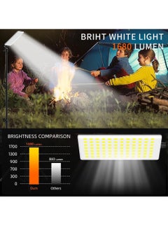 Uwals Camping Light,LED Desert Light,Work Lights with Stand for Camping,Adjustable Metal Telescoping Tripod,Powered by USB Port,Multipurpose Camping Lights Outdoor for Garden,Camp,Tent and Fishing  - Image 4