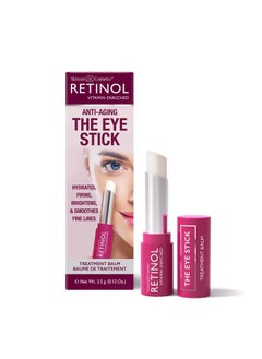 RETINOL Anti-Aging Eye Stick – Treatment Balm – Your Beauty Secret for Younger Looking Eyes – Hydrates, Firms, Brightens, and Smooths Fine Lines – Vitamin A, C and E Minimizes Aging Effect on Eyes  - Image 1