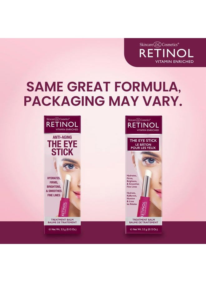 RETINOL Anti-Aging Eye Stick – Treatment Balm – Your Beauty Secret for Younger Looking Eyes – Hydrates, Firms, Brightens, and Smooths Fine Lines – Vitamin A, C and E Minimizes Aging Effect on Eyes  - Image 2