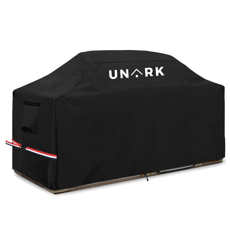 UNARK 98 Inch Extra Large Grill Cover Kitchen Island Cover Large Island Grill Cover for Outdoor Grill Outdoor Kitchen Cover Heavy Duty Waterproof 98" L x 42" W x 48" H, Black - Image 1