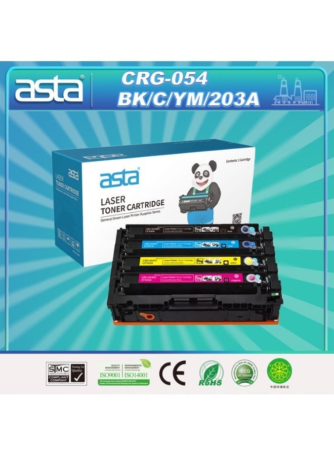 ASTA CRG 054 BK C M Y Uinversal CRG054 054 Compatible For Canon LaserJet MF642Cdw MF641CW MF643 MF644 MF645 LBP622cdw LBP623Cdw LBP621Cw Printer - Image 1