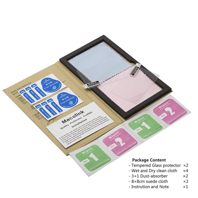 Macolink Screen Protector for Sony Alpha A1 A9 A9II A7C A7RIII A7RIV A7III A7SIII A7RII A7SII A7II, Tempered Glass for A73 A7R4 A7R3 RX1RII RX1R RX100M7/5/4 RX10M4/3/2 (Not Compatible A7IV) -2 Pack - Image 3