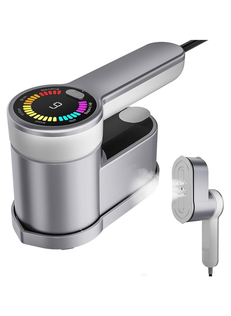 XVersion - Clothes Steamer, Small Portable Steamer - 6 Smart Modes, Handheld Steamer for Clothes, 120ml Water Tank, Foldable Steamer for Travel and Home Use - Gray. - Image 1