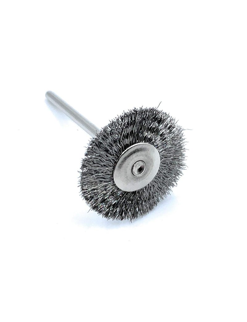Aone Steel Wire Wheel End Brush 10pcs for Finishing Deburring Rust Removal Cleaning for Dremel Rotary ToolMicro Hand MotorPolishing Motor for Jewellery Making Watchmaking Model Making - Image 5