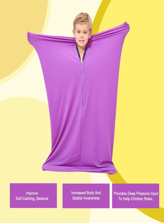 YAERSI Sensory Body Sock for Kids,Sensory Sack for Relaxation, Focus,Sensory Integration,Body Sock (Medium 47''×27'') - Image 3
