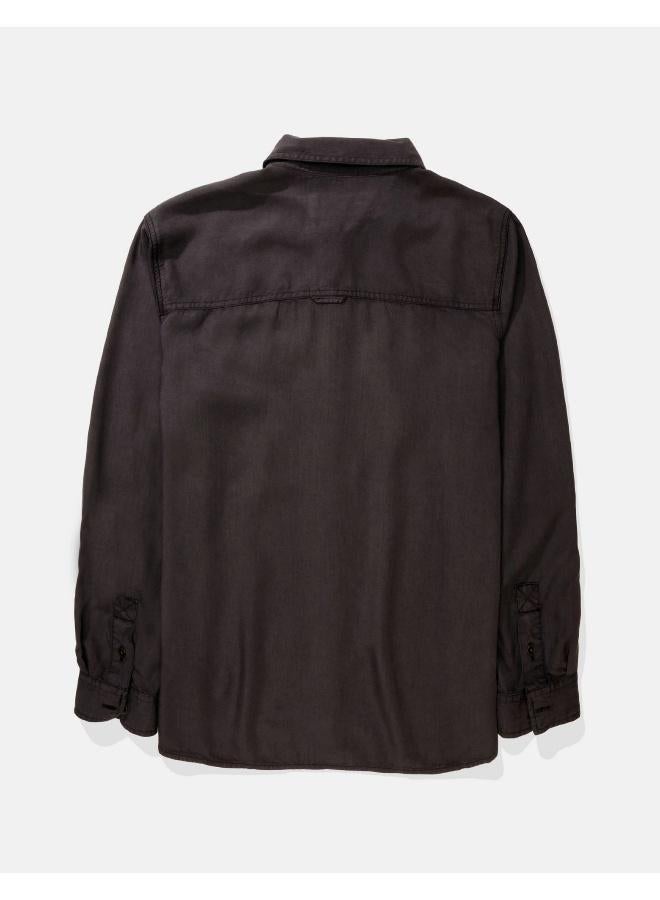 American Eagle AE Long-Sleeve Button-Up Shirt - Image 2