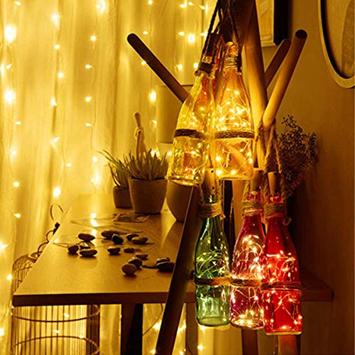 Lexton 20 LED Wine Bottle Cork Lights Copper Wire String Lights, 2M/7.2FT Battery Powered DIY (Warm White, 1 Piece) (Lex-Cork-String-Light) - Image 3