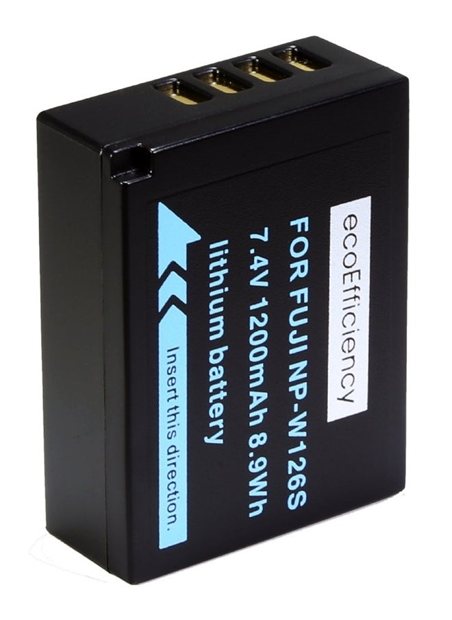 ecoEfficiency - 2 NP-W126S Batteries and Charger for FujiFilm XT-200, X-100V X-A7 X-H1 X-T10 X-T20 X-T30 X-T100 X-100F X-Pro1, X-Pro2 X-Pro3 X-A2 X-A3 X-A5 X-A10 X-E1 X-E2 X-E2S X-E3 X-M1 X-T1 X-T2 X-T3 - Image 1