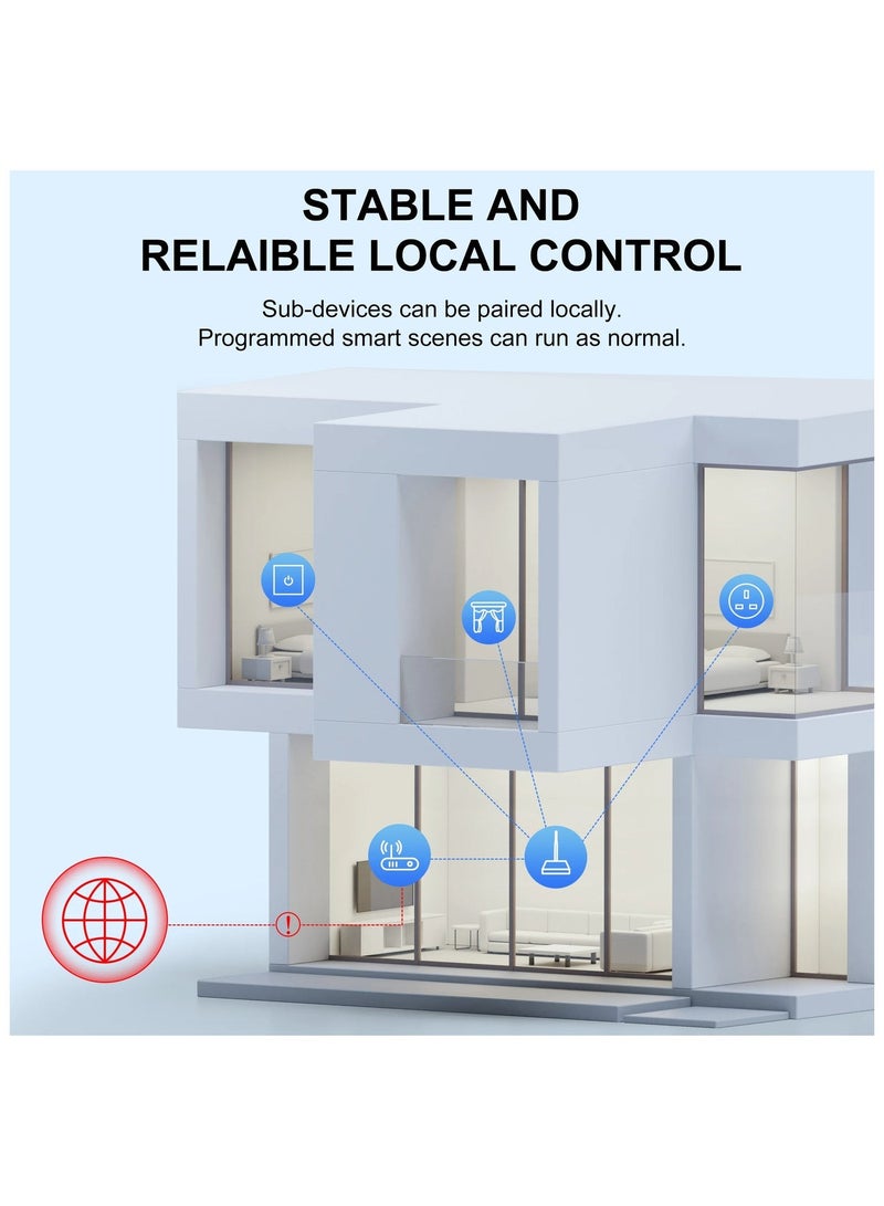 Tuya ZigBee Hub Tuya Zigbee 3.0 Wired Gateway Bridge for App and Voice Control, Tuya Smart Home Hub, Works with Alexa Google,works with Home Assistant - Image 5