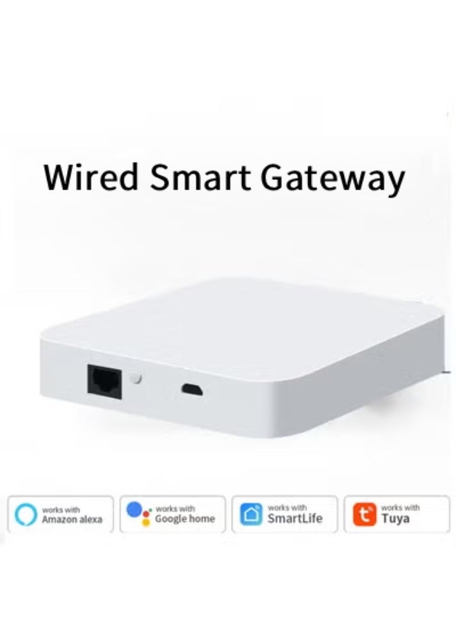 Tuya ZigBee Hub Tuya Zigbee 3.0 Wired Gateway Bridge for App and Voice Control, Tuya Smart Home Hub, Works with Alexa Google,works with Home Assistant - Image 1
