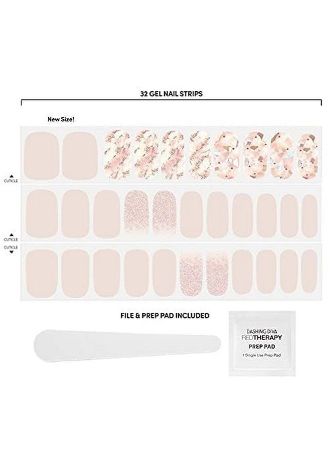 DASHING DIVA Gloss Ultra Shine Gel Nail Strips 34 Strips & Nail File (Crystal Clear)  - Image 3