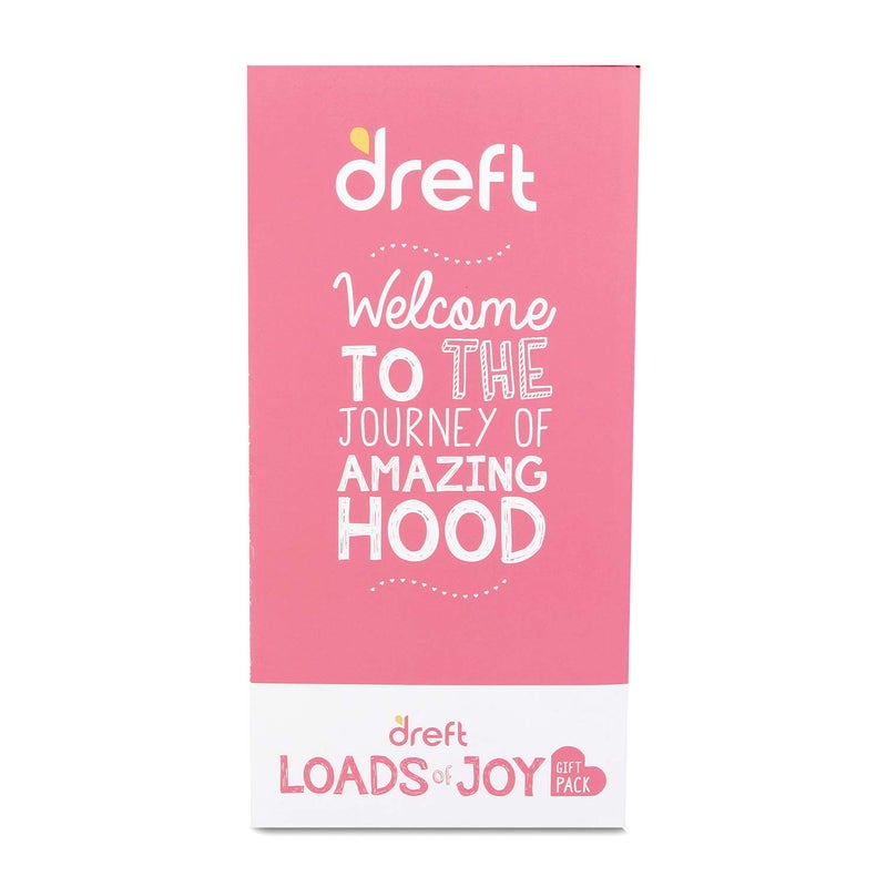 Dreft طقم هدايا الأطفال من دريفت، طقم هدايا للأم والطفل مع منظف سائل للغسيل، مزيل للبقع، قلم مزيل للبقع ورذاذ منظف متعدد الاستخدامات، رائع لحفلات استقبال المواليد - Image 3