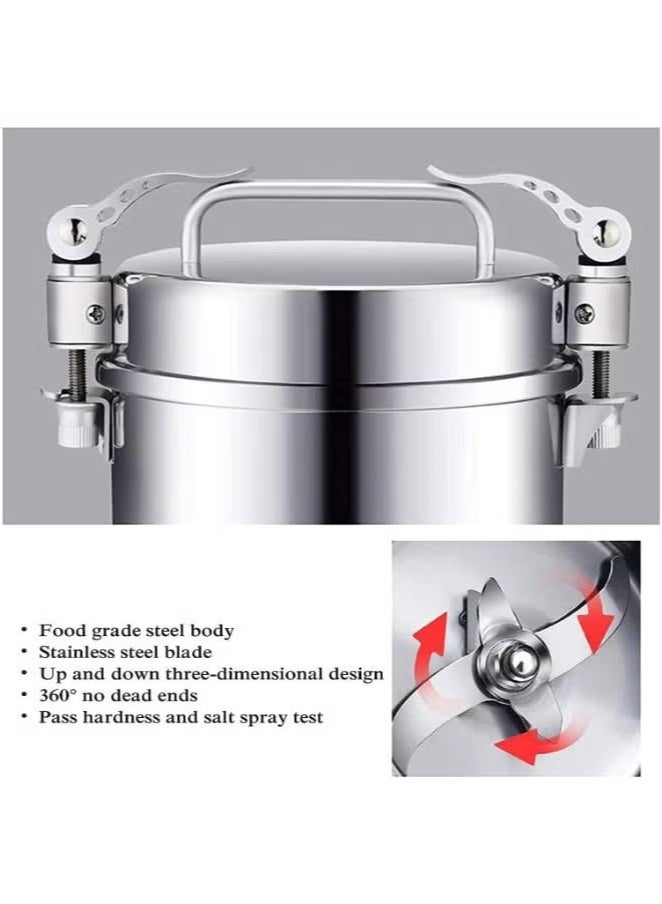 SILVER CREST Silver Crest Stainless Steel Electric Cereal Grinder Cereal Grinder Powder Machine Herb Grinder Fast 150g - Image 2