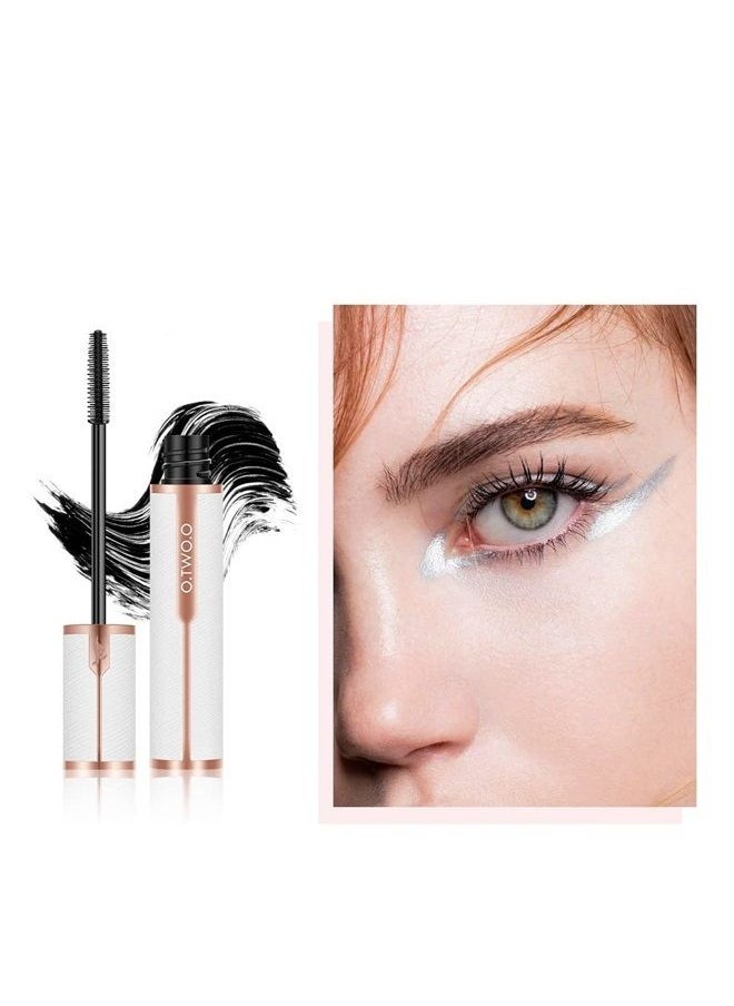 O.TWO.O Mascara High grade White Embossed Leather Long Lasting Curling Mascara  - Image 1