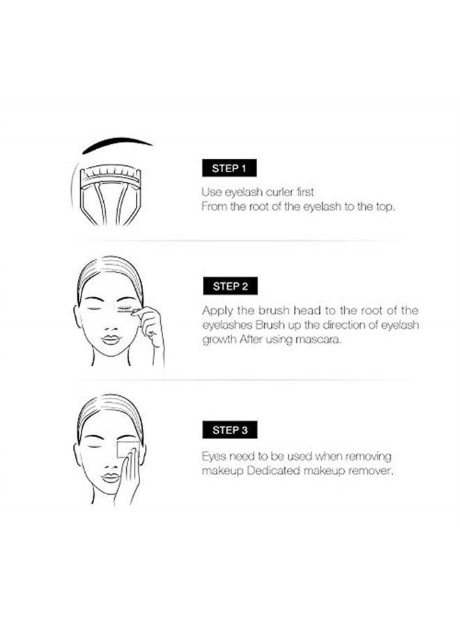 O.TWO.O Mascara High grade White Embossed Leather Long Lasting Curling Mascara  - Image 5